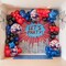 Latex Balloons Red, White & Blue Disco Ball Balloons – 22 Inch Inflatable Patriotic Balloons for 4th of July, Veterans Day, Birthday, Party & USA Decorations